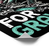 Poster Skateboarding Too Cool For Gravity Cool Skater  (Coin)