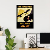 Poster Skateboards - ne jamais abandonner l'affiche (Bureau à domicile)