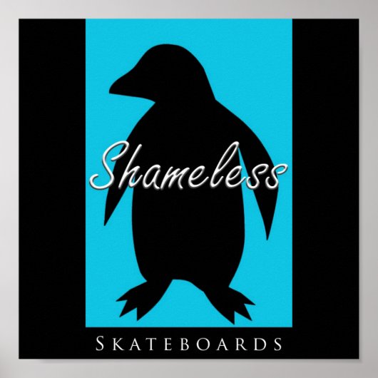Poster Skateboards sans honte (Devant)