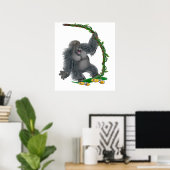 POSTER SKATEBORD GORILLA (Bureau à domicile)