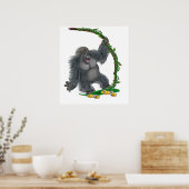 POSTER SKATEBORD GORILLA (Cuisine)