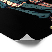 Poster Skater Boy – Conception Graphique Grunge Skateboar (Coin)