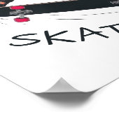 Poster Skater Girl Skateboard (Coin)