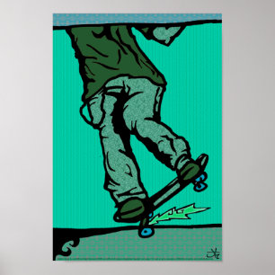 Poster skaters2-aqua