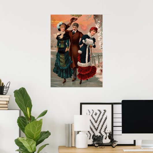 Poster Skaters de Central Park (Bureau à domicile)