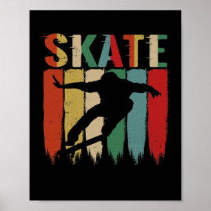 Poster Skating cool Retro Skateboard