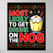Poster Sked Eggnog Most Likely To Get Drunk On The Nog Ch (Devant)