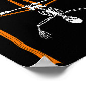 Poster Skeleton Aerialist - Halloween Aerial Silks Circus (Coin)