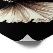 Poster Skeleton Ballerina Ballet Danse Halloween Femmes G (Coin)