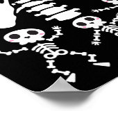 Poster Skeleton Bébé Halloween Grossesse Couples Costumes (Coin)