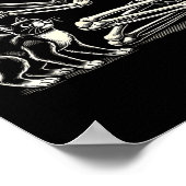 Poster Skeleton Cat Art For Men Femme Feline Costume Hall (Coin)