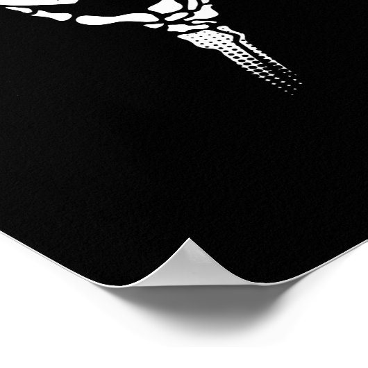 Poster Skeleton Coeur de main (Coin)