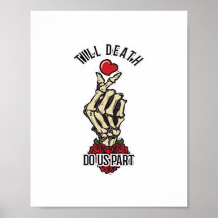Poster Skeleton Coeur jusqu'à la mort faisons-nous partie