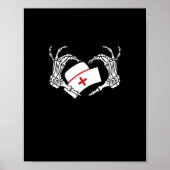 Poster Skeleton Coeur main Lazy do-it-yourself Costume d' (Devant)