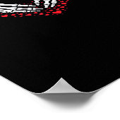 Poster Skeleton Coeur main Valentines Jour Drôle Couple C (Coin)