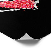 Poster Skeleton Coeur main Valentines Jour Funny Bones Lo (Coin)
