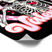 Poster Skeleton Coffee Is My Valentine Funny Valentines D (Coin)