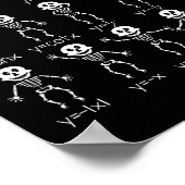 Poster Skeleton Danser Figures Equation Math Enseignant H (Coin)