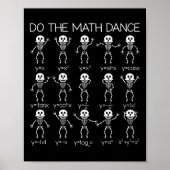 Poster Skeleton Danser Figures Equation Math Enseignant H (Devant)