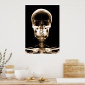 POSTER SKELETON DE VISION X-RAY SKULL - ORANGE (Cuisine)
