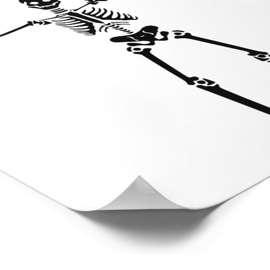 Poster Skeleton d'Halloween (Coin)