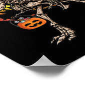 Poster Skeleton Dinosaur T rex Citrouille Costume d'Hallo (Coin)
