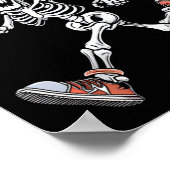 Poster Skeleton Drôle Halloween Costume Hommes Femmes Enf (Coin)