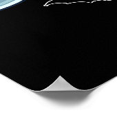 Poster Skeleton équitation requin Drôle cadeaux d'Hallowe (Coin)