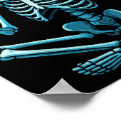Poster Skeleton Gamer Vr Casque Funny Halloween Jeu (Coin)