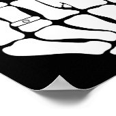 Poster Skeleton Groom Mariage vient de se marier Éffrayan (Coin)