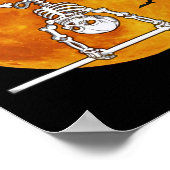 Poster Skeleton Gymnastique Halloween Horizontal R (Coin)