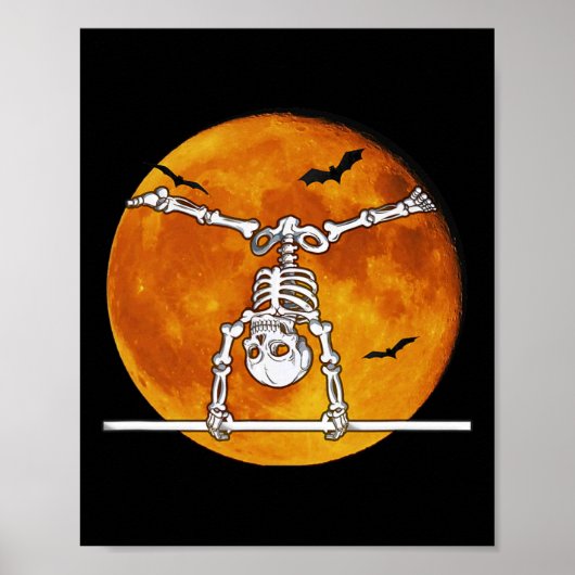 Poster Skeleton Gymnastique Halloween Horizontal R (Devant)