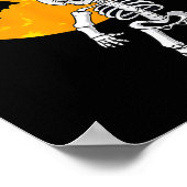 Poster Skeleton Halloween Hommes garçons Baseball Hallowe (Coin)
