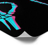 Poster Skeleton Hand Funny Six Seven 6 7 Meme 67 Hallowee (Coin)