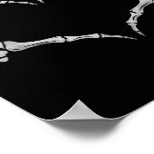 Poster Skeleton Hand Heart Halloween Valentines Matching  (Coin)