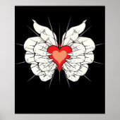 Poster Skeleton Hands Heart Classic (Devant)