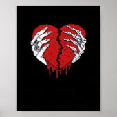 Poster Skeleton Hands Hearts Classic Trending (Devant)
