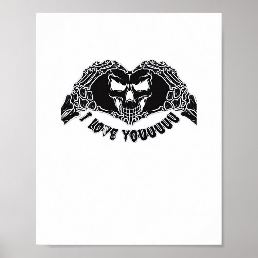 Poster Skeleton Hands Skull, Halloween Design Pour Backgr (Devant)