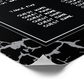 Poster Skeleton Heart Hands 8 Table Plan Mariage Siège (Coin)