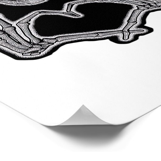 Poster Skeleton Heart Hands Classic (Coin)