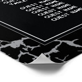 Poster Skeleton Heart Hands Table Plan Mariage Siège (Coin)