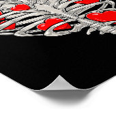 Poster Skeleton Heart Rib Cage X Ray Adult Kids Funny Val (Coin)