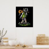 Poster Skeleton Hippie (Cuisine)