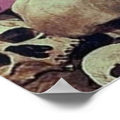 POSTER SKELETON HORREUR RETRO VINTAGE POP (Coin)