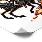 Poster Skeleton Horseman Riding Flaming Horse (Coin)