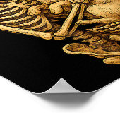 Poster Skeleton Hugging Pug Halloween Pugs Lover Pug Mom (Coin)