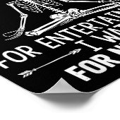 Poster Skeleton I Do Not Watch Crime Shows For Entertainm (Coin)