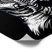 Poster Skeleton Joueur de baseball Halloween (Coin)