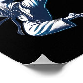 Poster Skeleton Karate Kick Martial Arts Kickboxing Mixed (Coin)