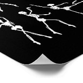 Poster Skeleton Llerinas Llet Dance mignonne Halloween Co (Coin)